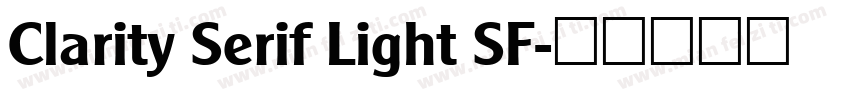 Clarity Serif Light SF字体转换
